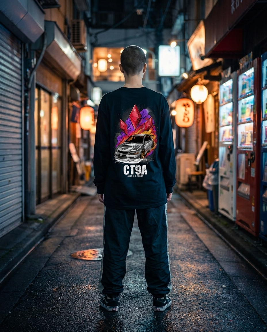 Black Long-Sleeve Tee street