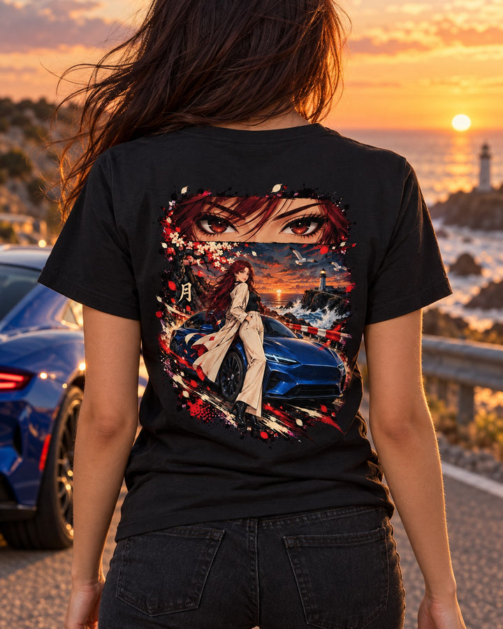 Lucid Air Sapphire Anime Girl Shirt, Hoodie & More T-Shirt Black worn hero