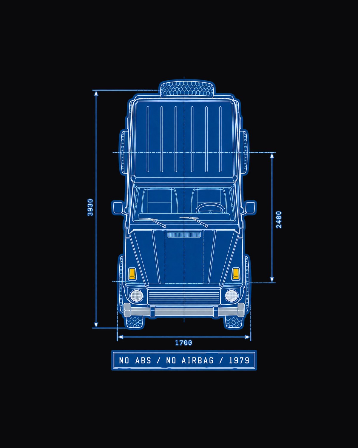 Mercedes G63 W464 Neon Synthwave Taillights Night Tee design only