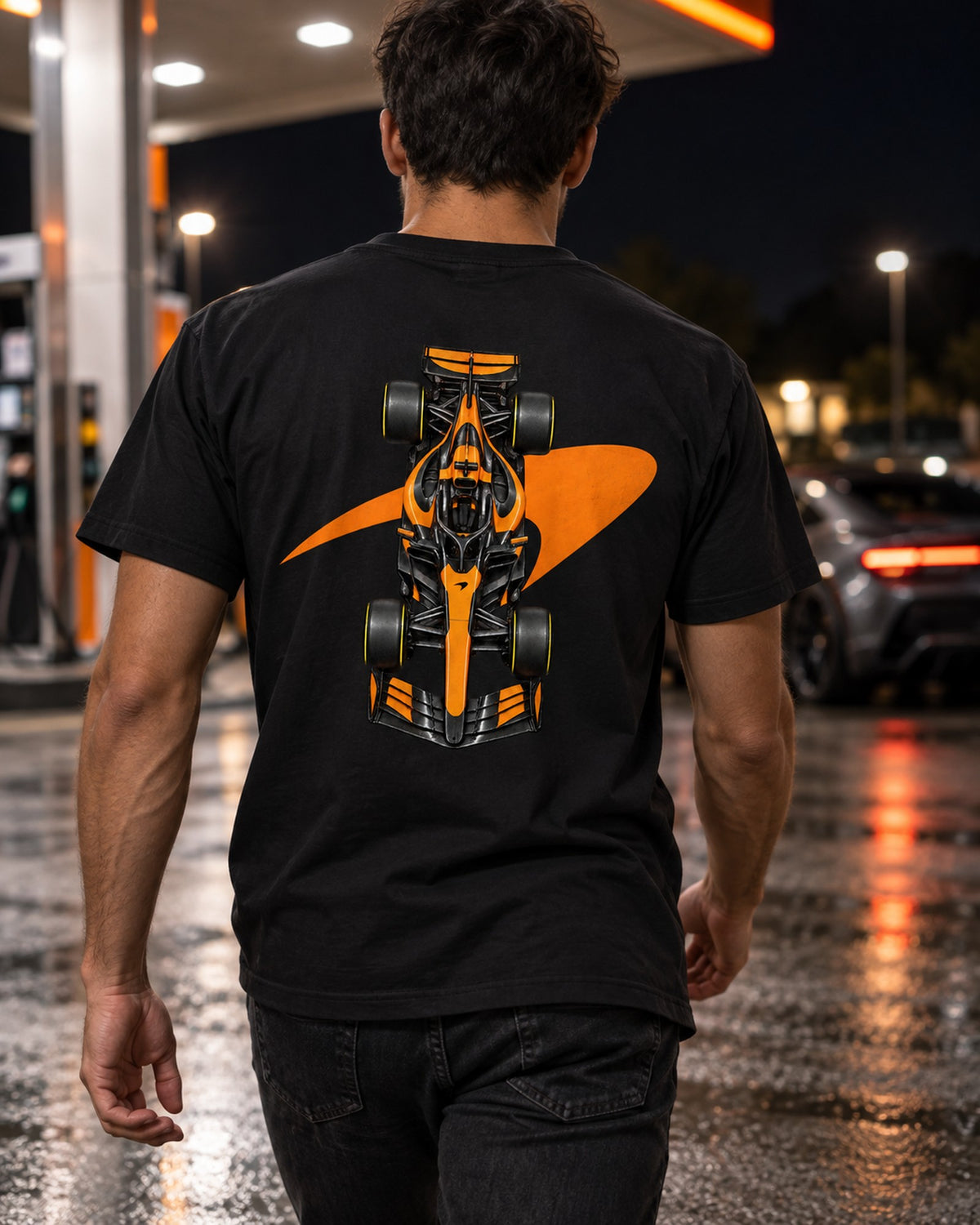 Mclaren MCL40 2026 2026 F1 Overhead Poster Shirt, Formula 1 Tee T-Shirt Black worn hero