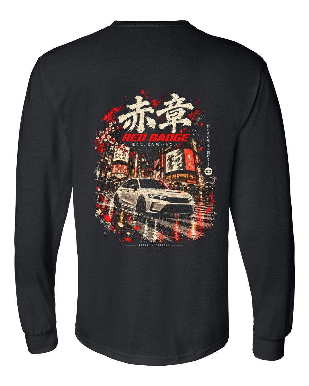 Honda Civic Type R FL5 Long Sleeve Black back