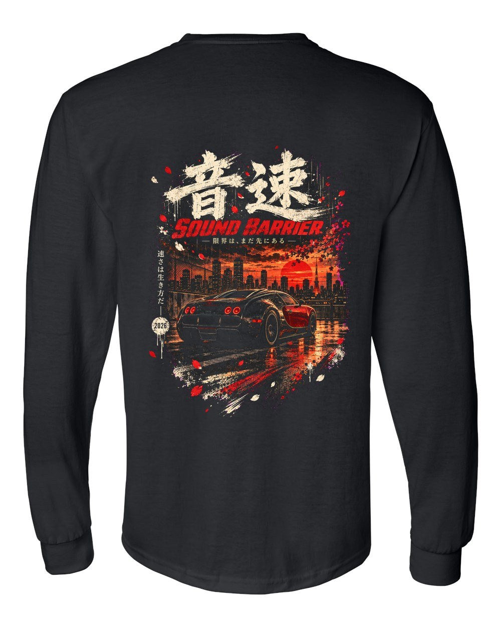Bugatti Veyron Long Sleeve Black back