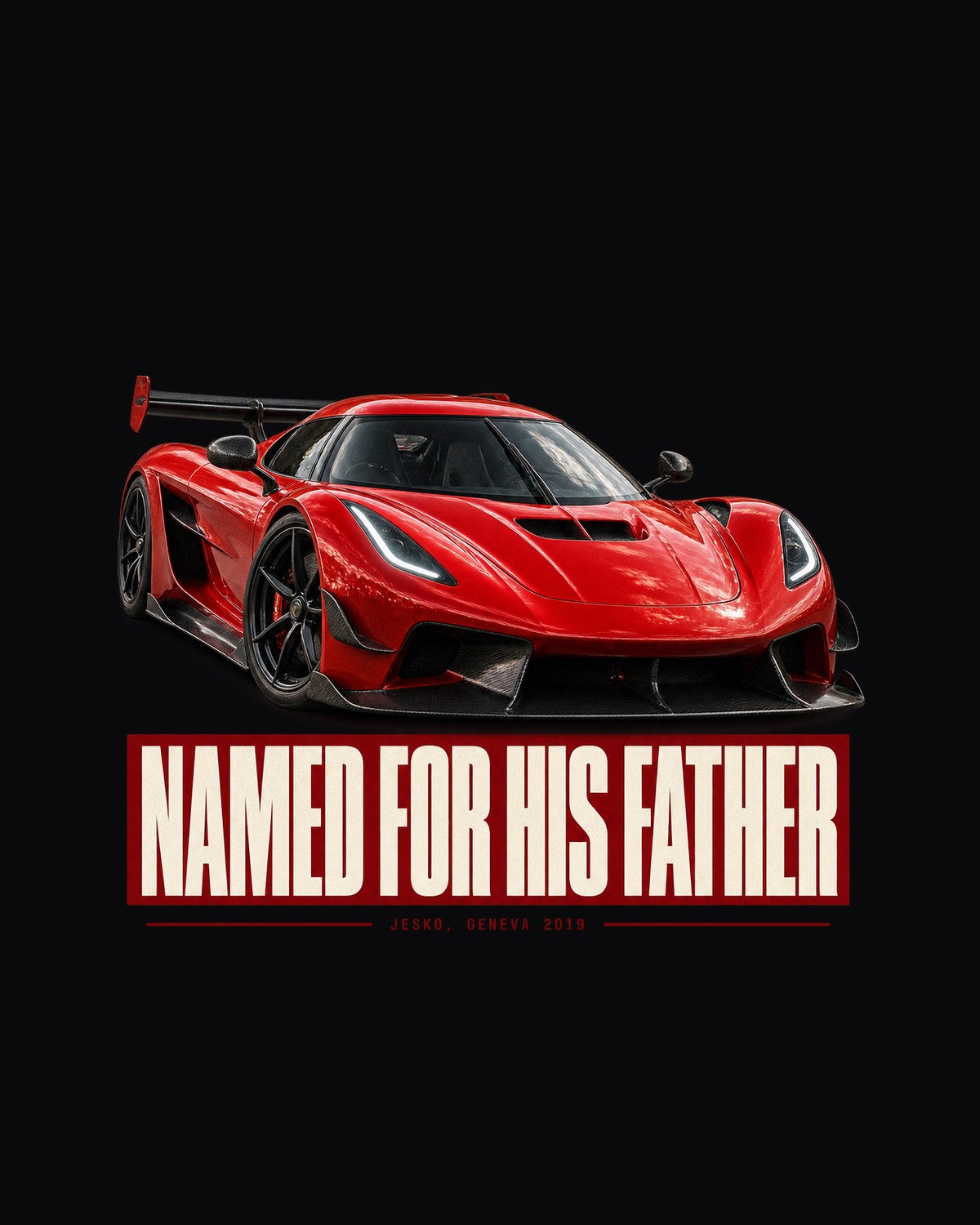 Koenigsegg Jesko Attack Named For His Father Editorial Tee design only