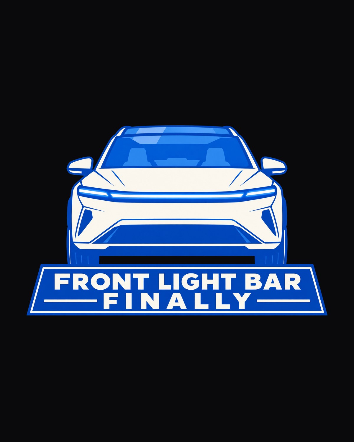 Juniper Light Bar Tee, Tesla Model Y 2025 Geometric Design design only