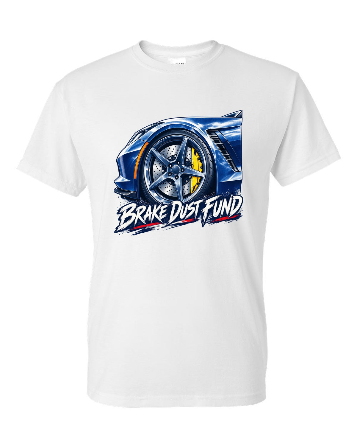 Exploded cutaway engine print of a 1970 Chevrolet Corvette C3 Stingray LS5 with Big Block 454 text white t-shirt front view with the design