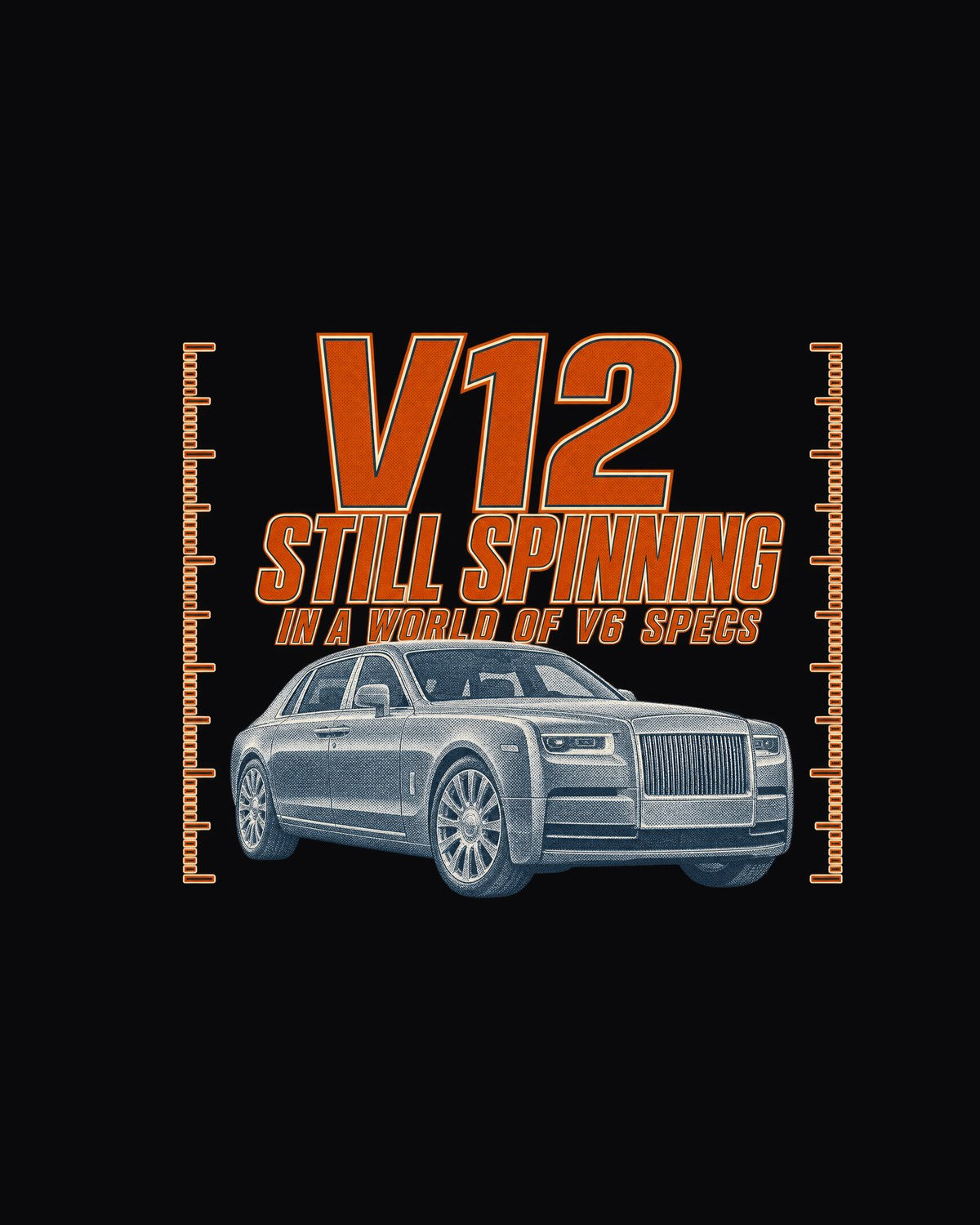 S680 Z223 Halftone Statement Tee, Maybach V12 Car Guy Shirt design only