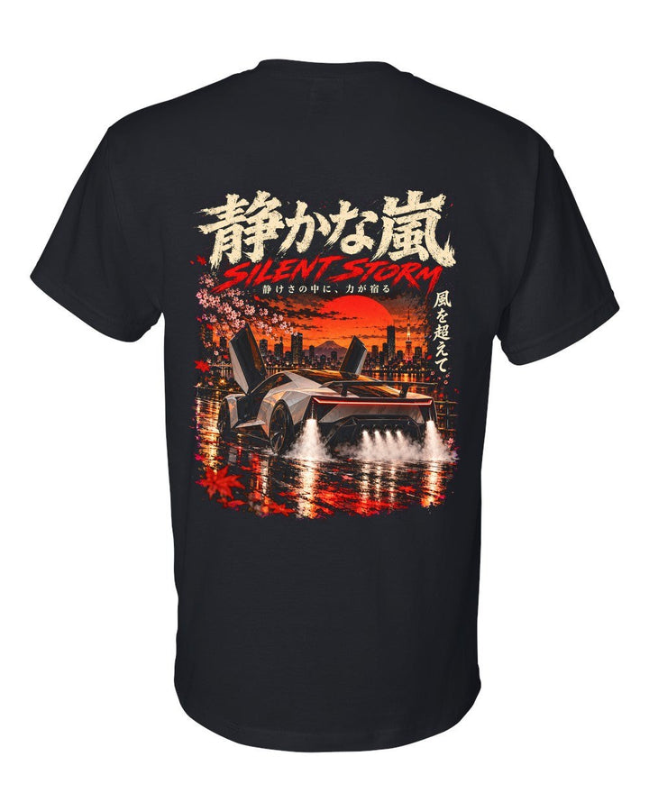 Tesla Roadster T-Shirt Black back