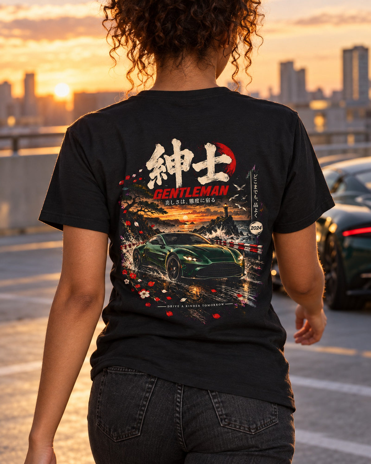 Aston Martin Vantage Gentleman Shirt, Hoodie & More T-Shirt Black worn hero