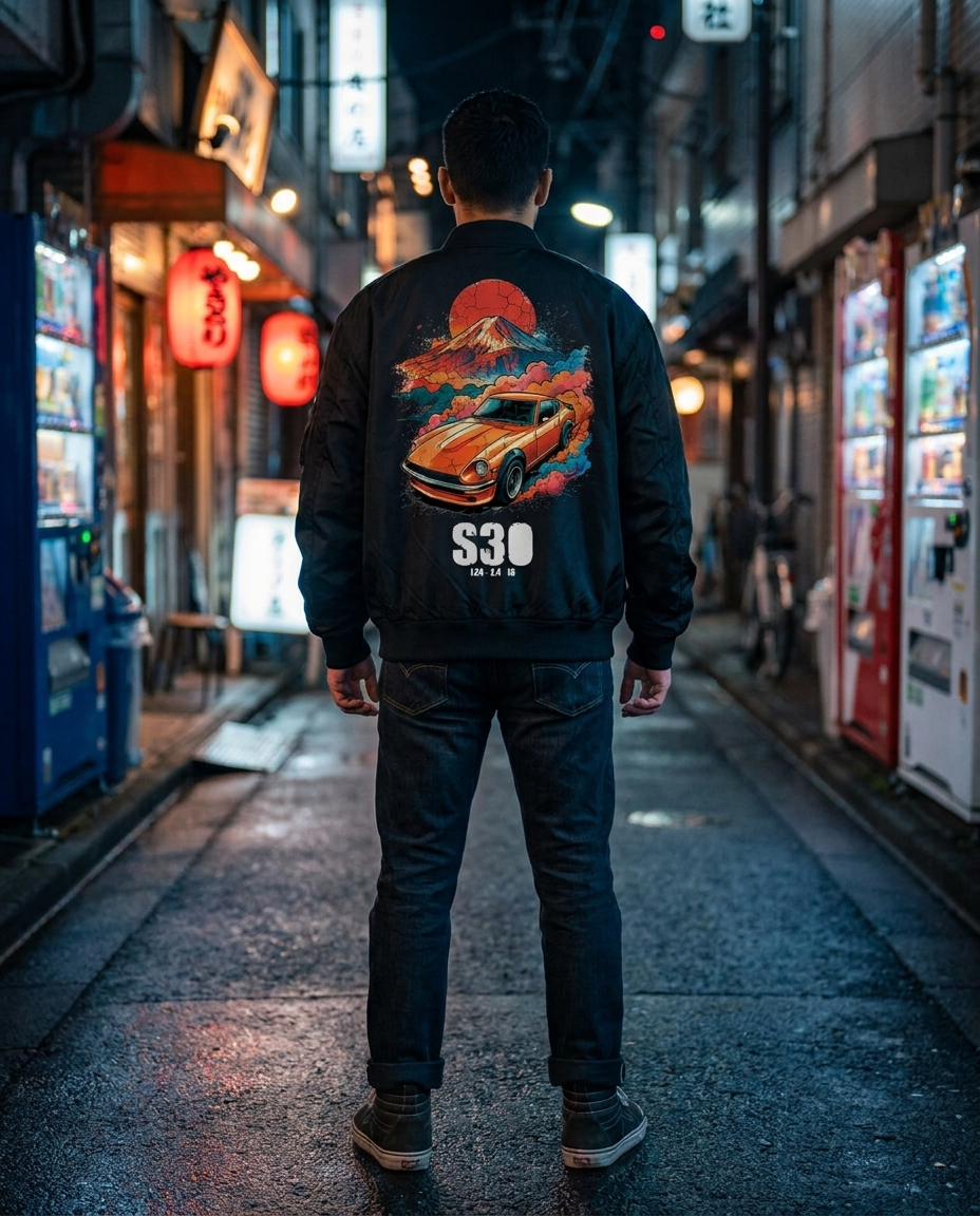 Black Bomber Jacket street