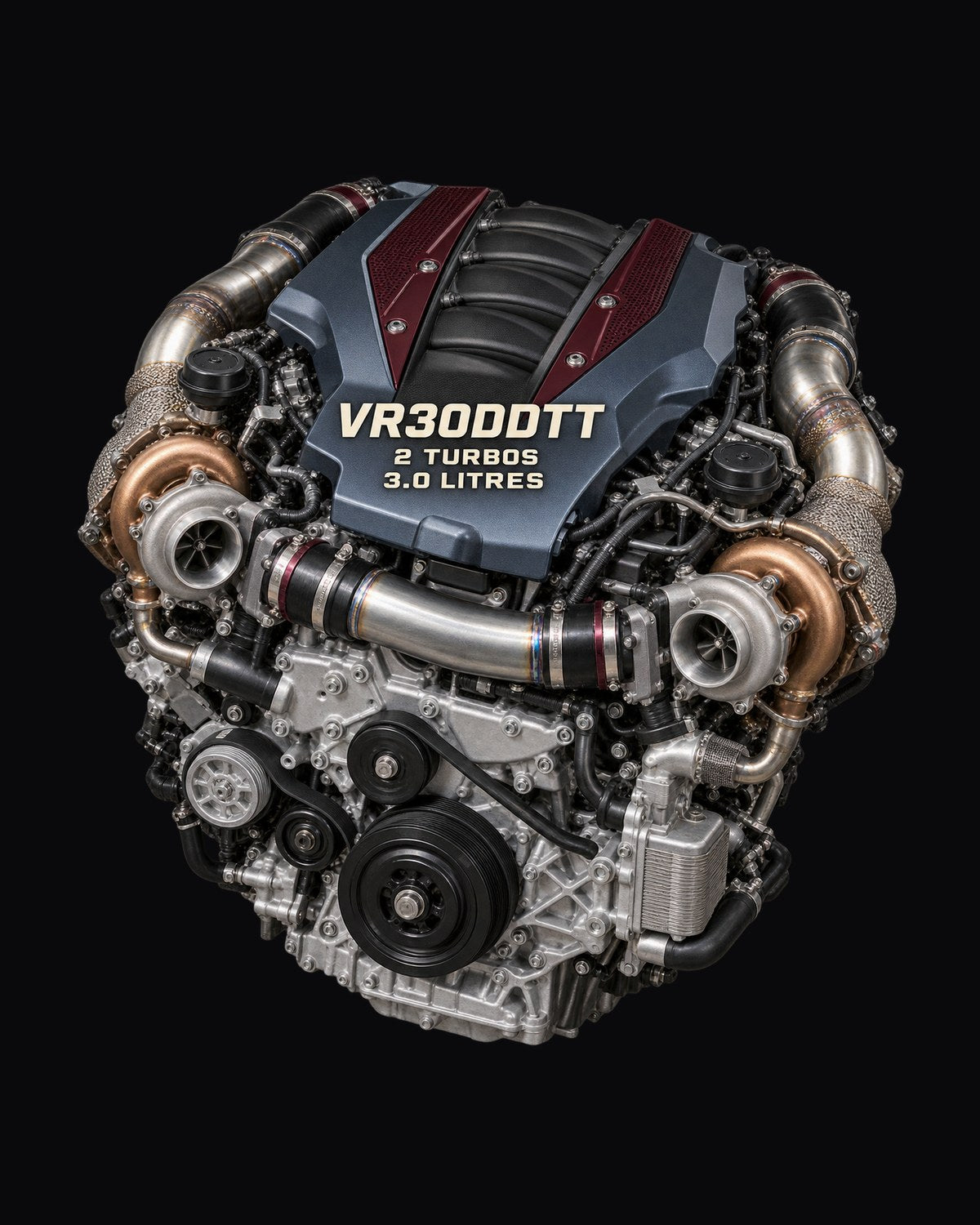 Nissan VR30 Twin-Turbo Engine Shirt, RZ34 Z V6 Print design only