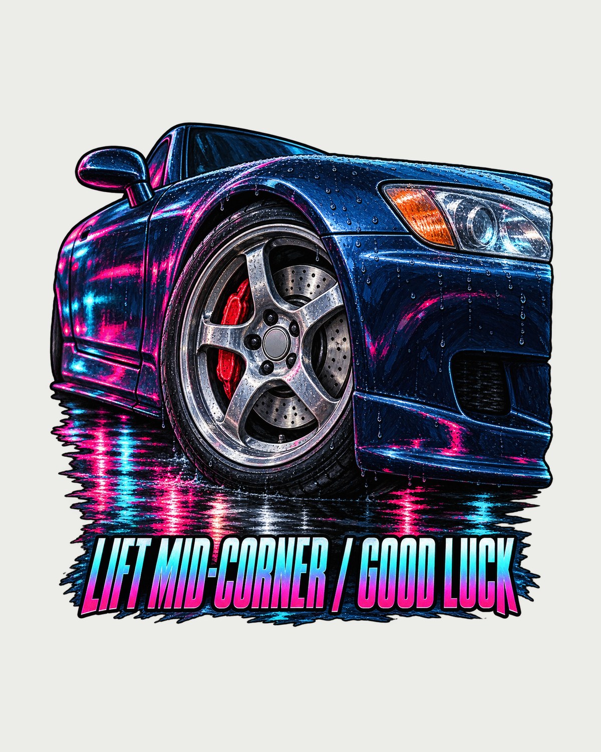 Honda S2000 AP1 Mid-Corner Wheel Lift Painting Shirt design only