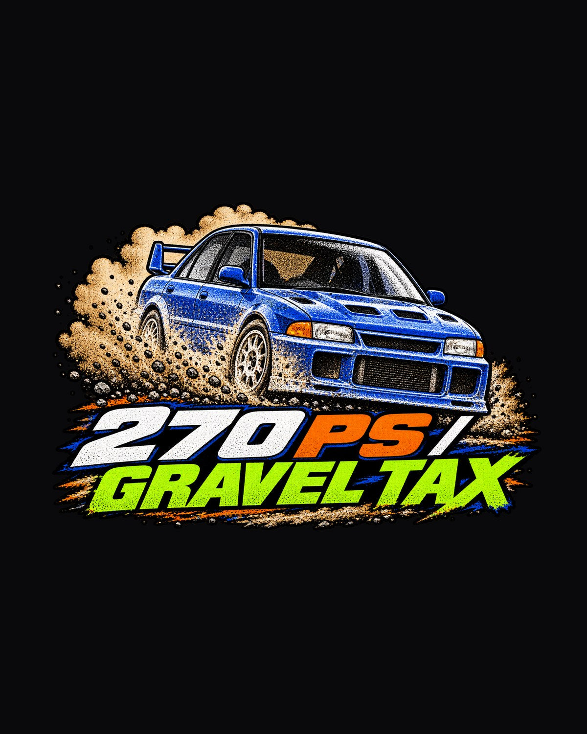 Mitsubishi Lancer Evolution III CE9A 270 PS Rally Magazine Shirt design only
