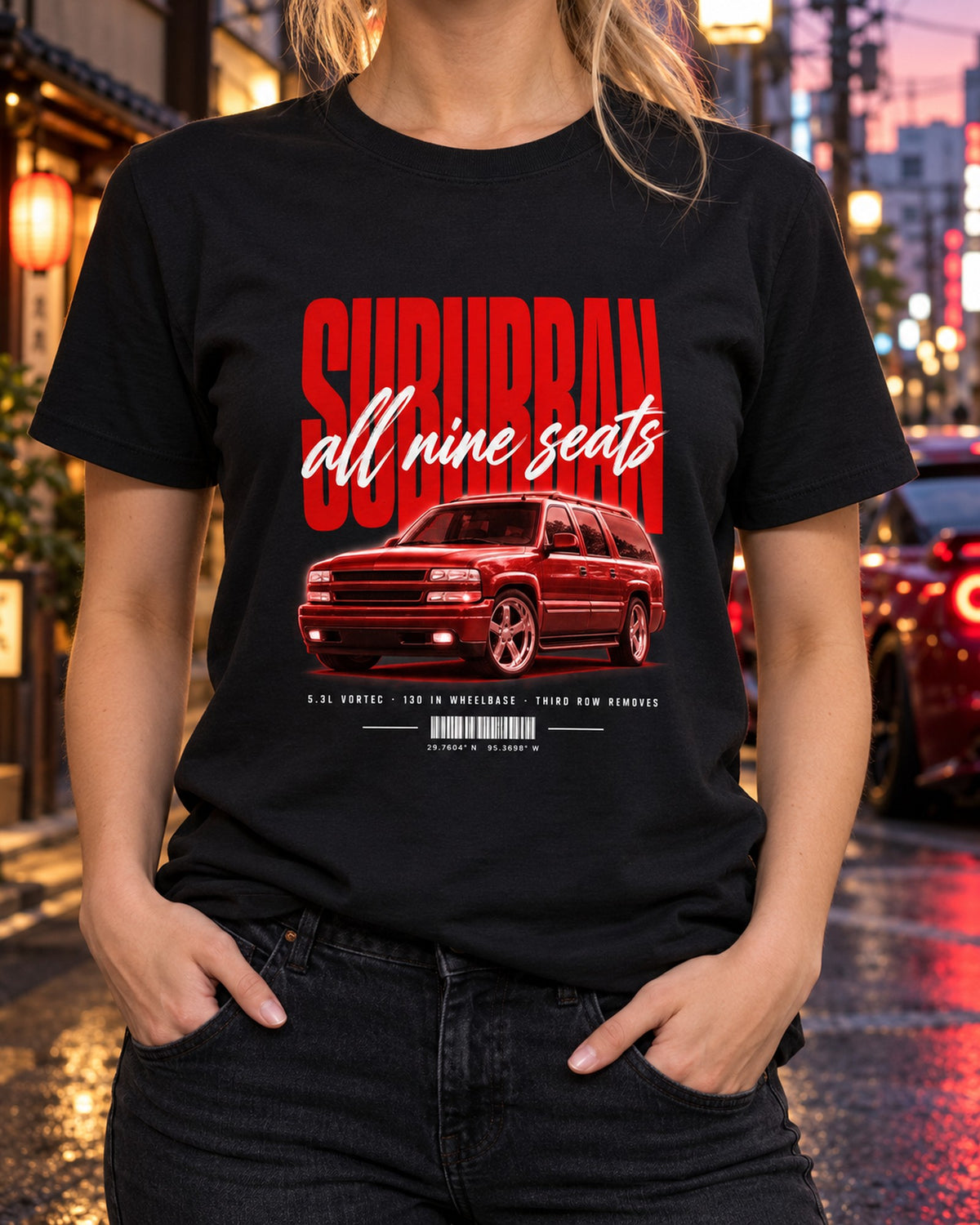 2000-06 Chevy Suburban GMT800 Street Poster Shirt T-Shirt Black worn hero