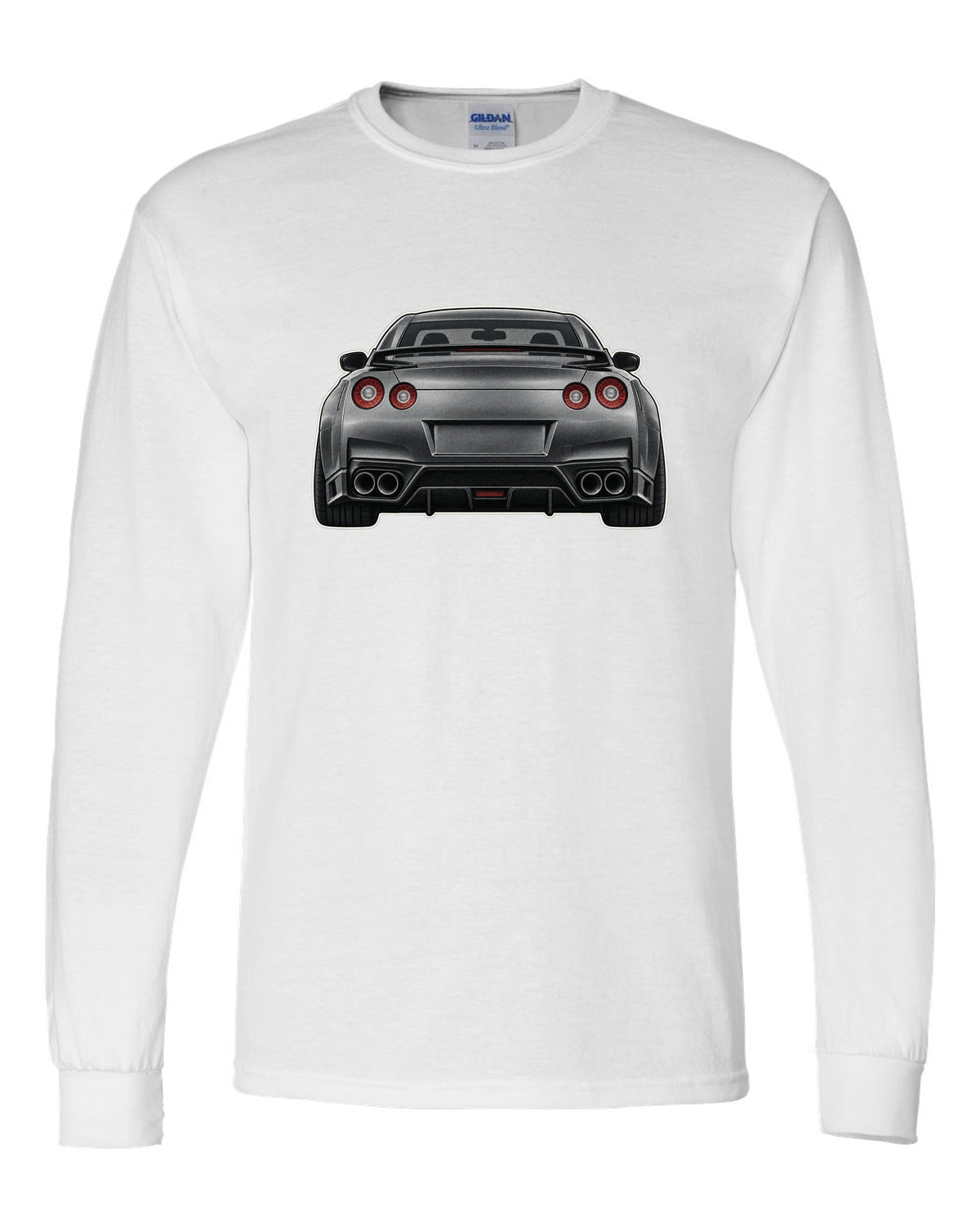 2023 Nissan Z Sport three-view drawing with spec table in warm grey white long sleeve front view with the design