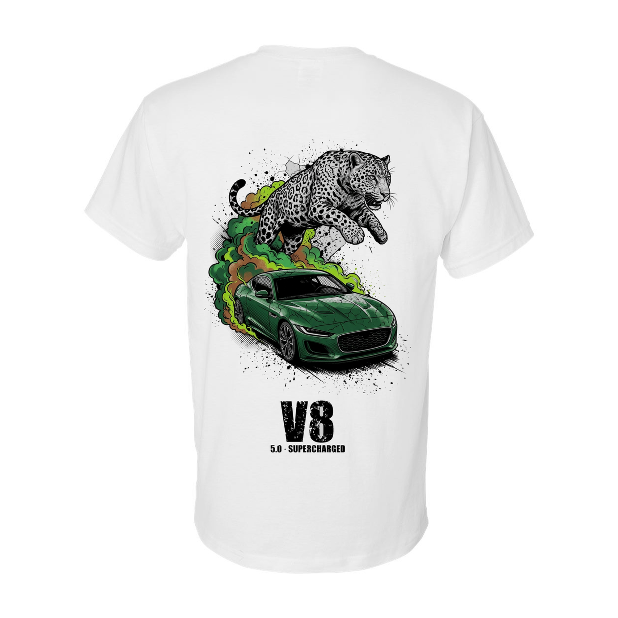 Jaguar F-Type Leaper T-Shirt — White back