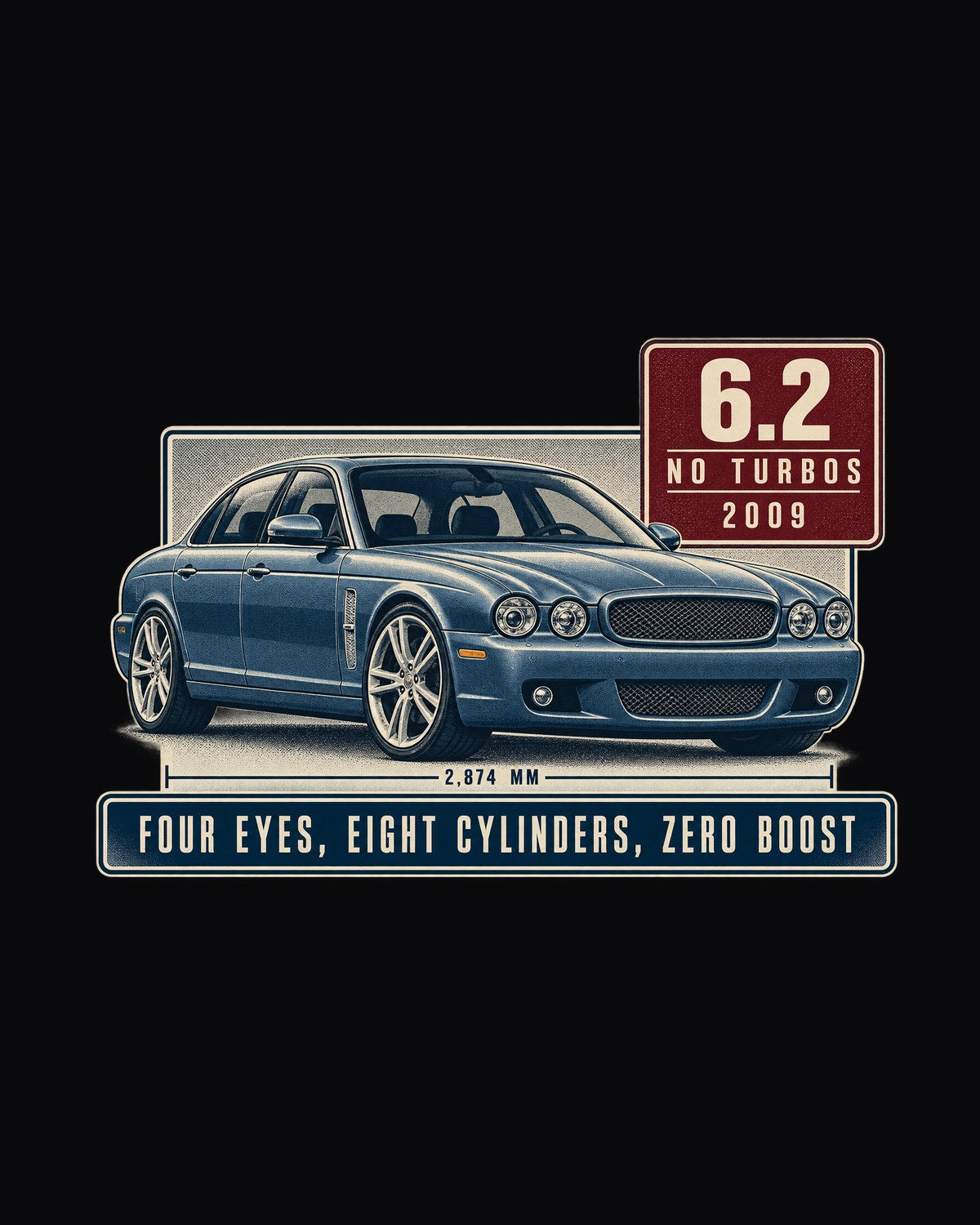 W212 E63 AMG 6.2 Editorial Shirt, M156 Four Eyes Eight Cylinders design only