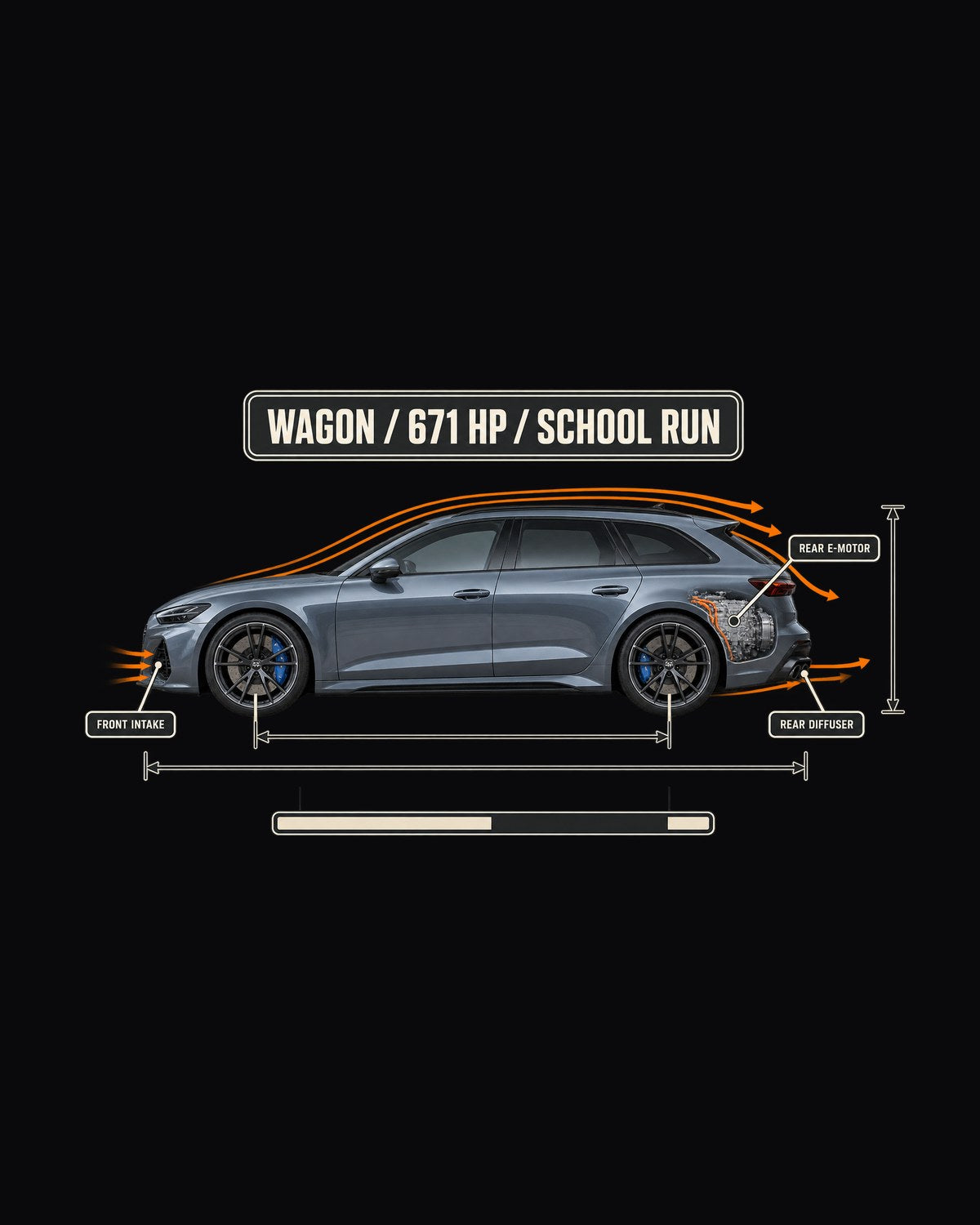 Mercedes-AMG C63 S E Performance S206 Estate Aero Callout Shirt design only