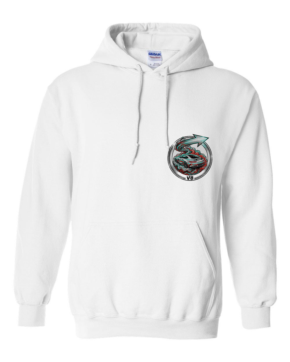 Pull Over Hoodie White front