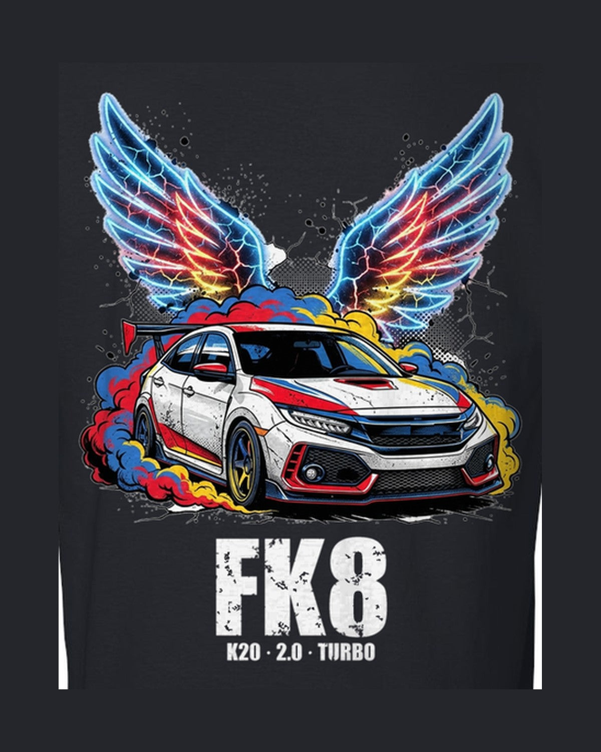 Honda Civic Type R Wings T-Shirt design only