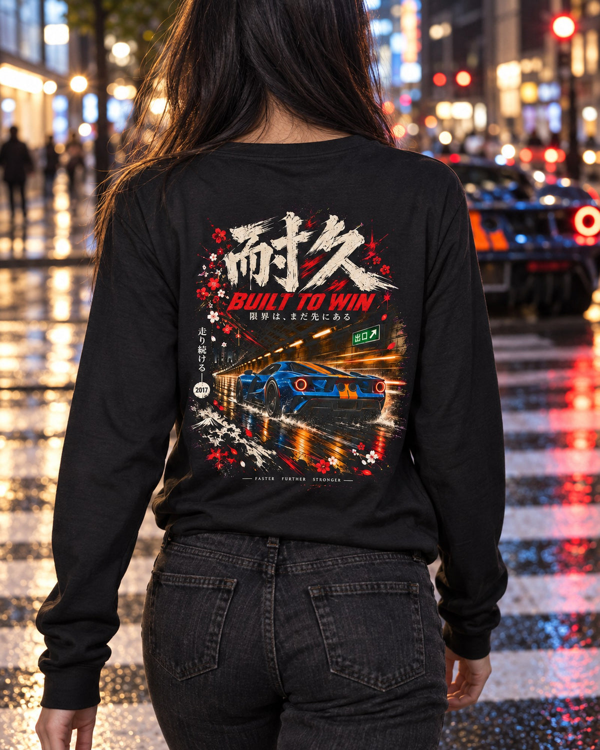 Ford GT Built To Win Shirt, Hoodie & More Long Sleeve Black worn hero