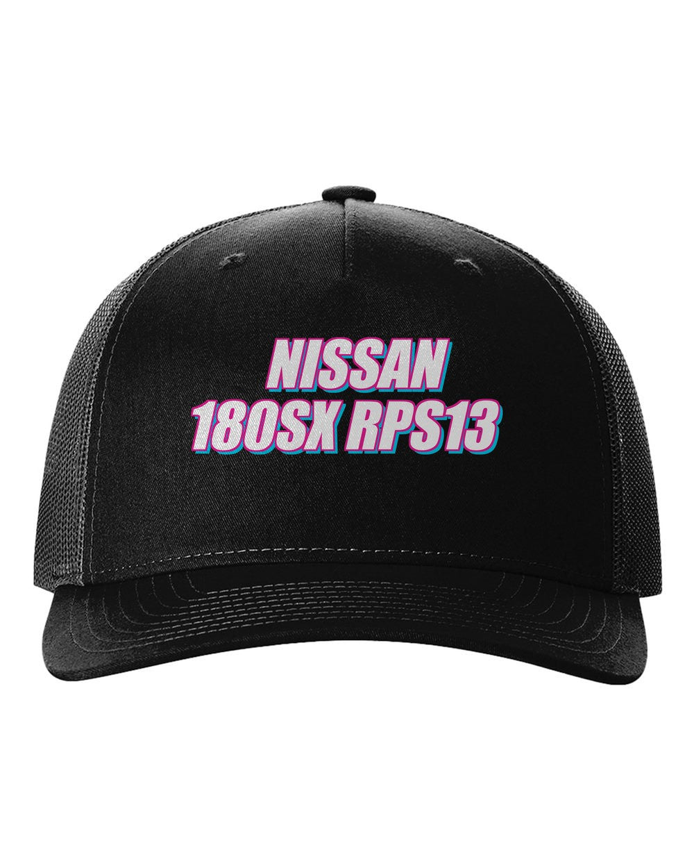 black hat front view with 車魂 mark