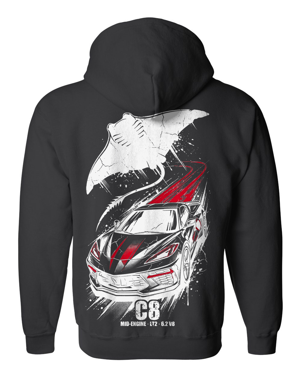 Zip Hoodie Black back