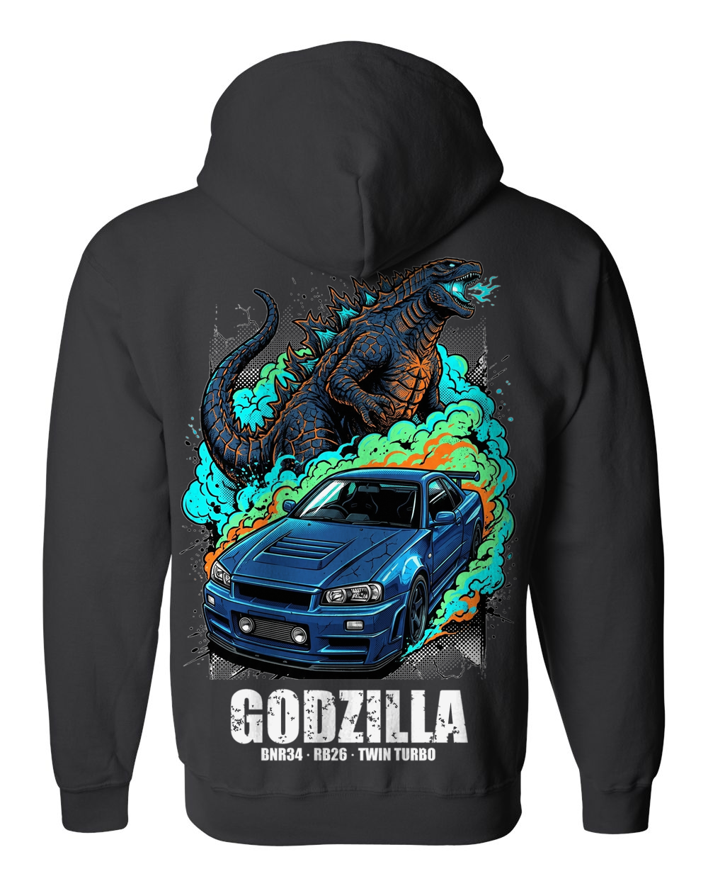 Zip Hoodie Black back