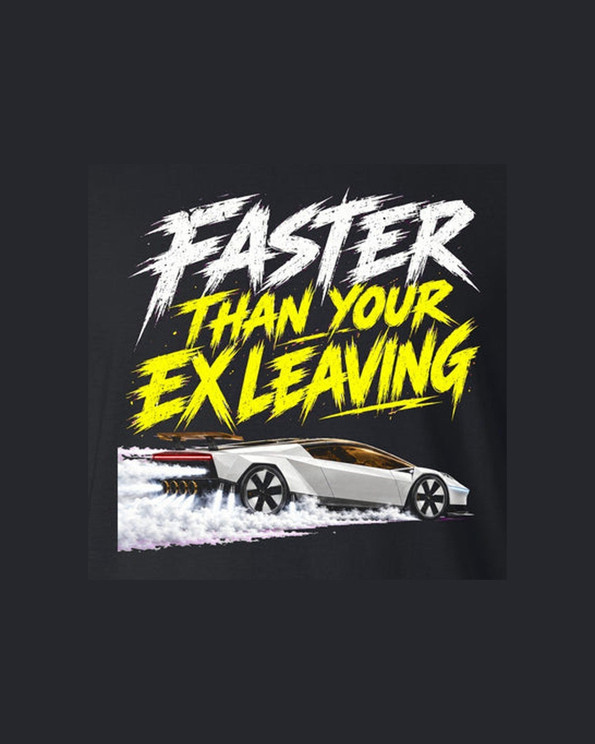 Faster Than Your Ex Leaving Tesla Roadster Shirt, Hoodie & More design only
