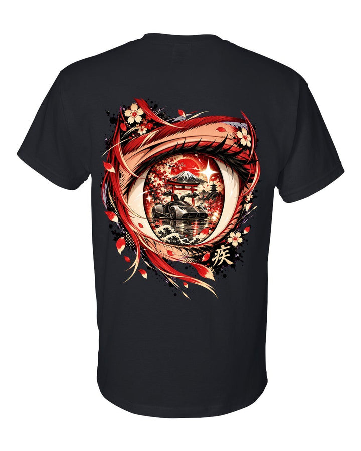 Pagani Huayra Anime Girl T-Shirt Black back