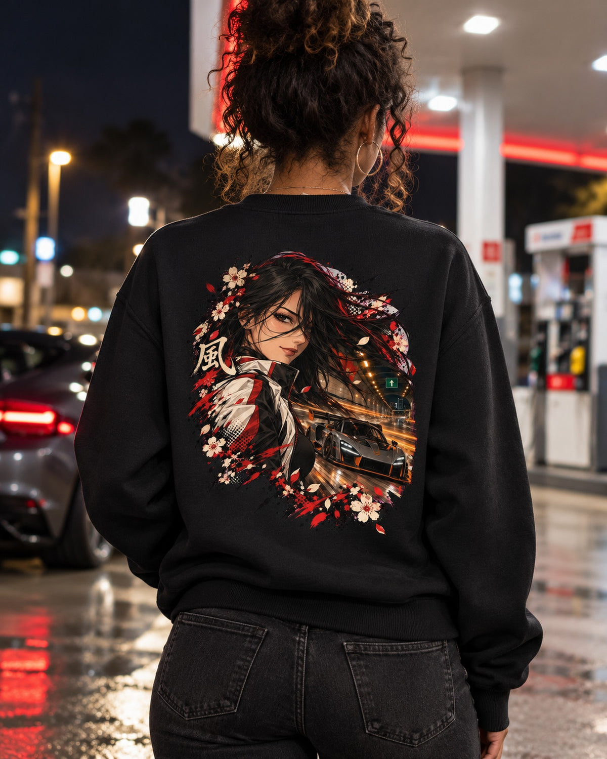 McLaren Senna Anime Girl Shirt, Hoodie & More Crewneck Black worn hero
