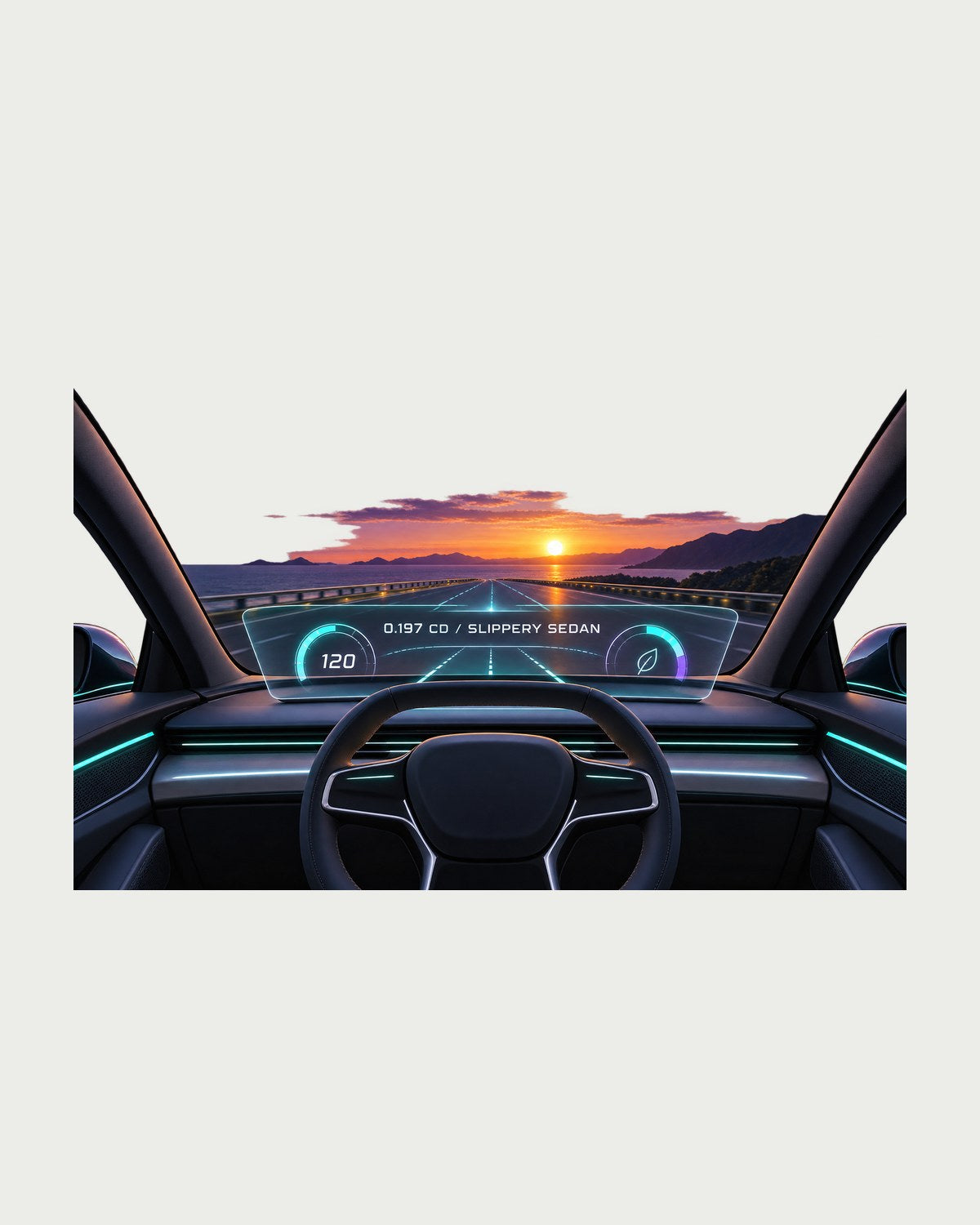 Lucid Air Sapphire Drag Coefficient Gauge HUD Shirt design only