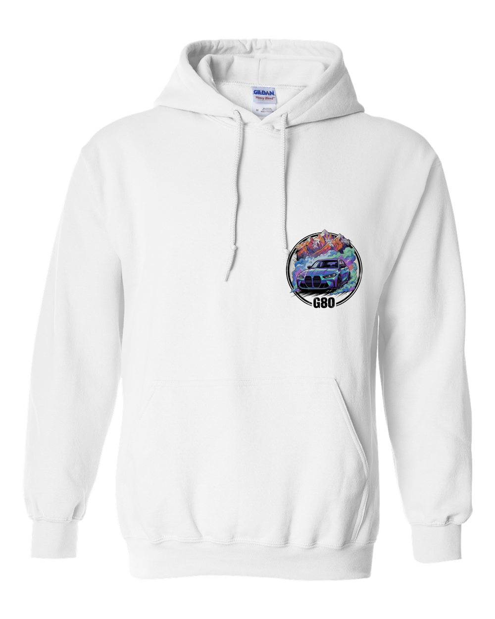 Pull Over Hoodie White front