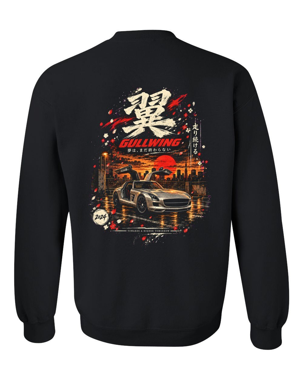 Mercedes-Benz SLS AMG Crewneck Black back