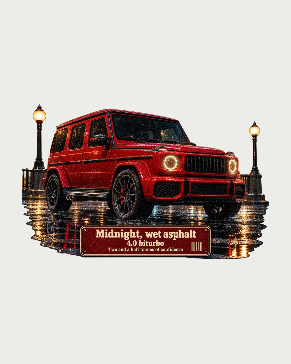 Mercedes-AMG G63 W463A Night Street Shirt, Wet Asphalt G-Wagen Tee design only