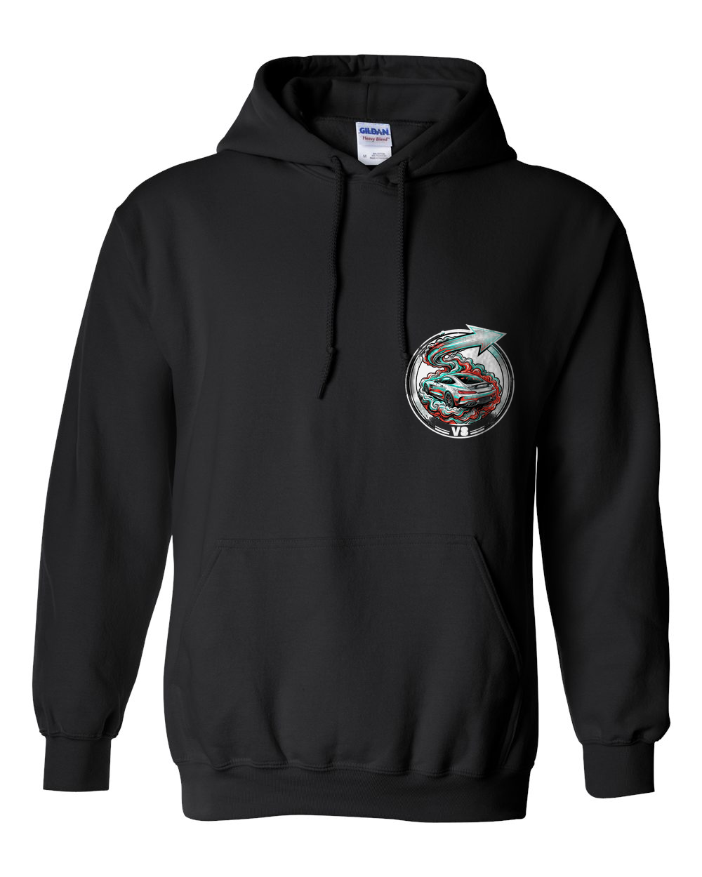 Pull Over Hoodie Black front