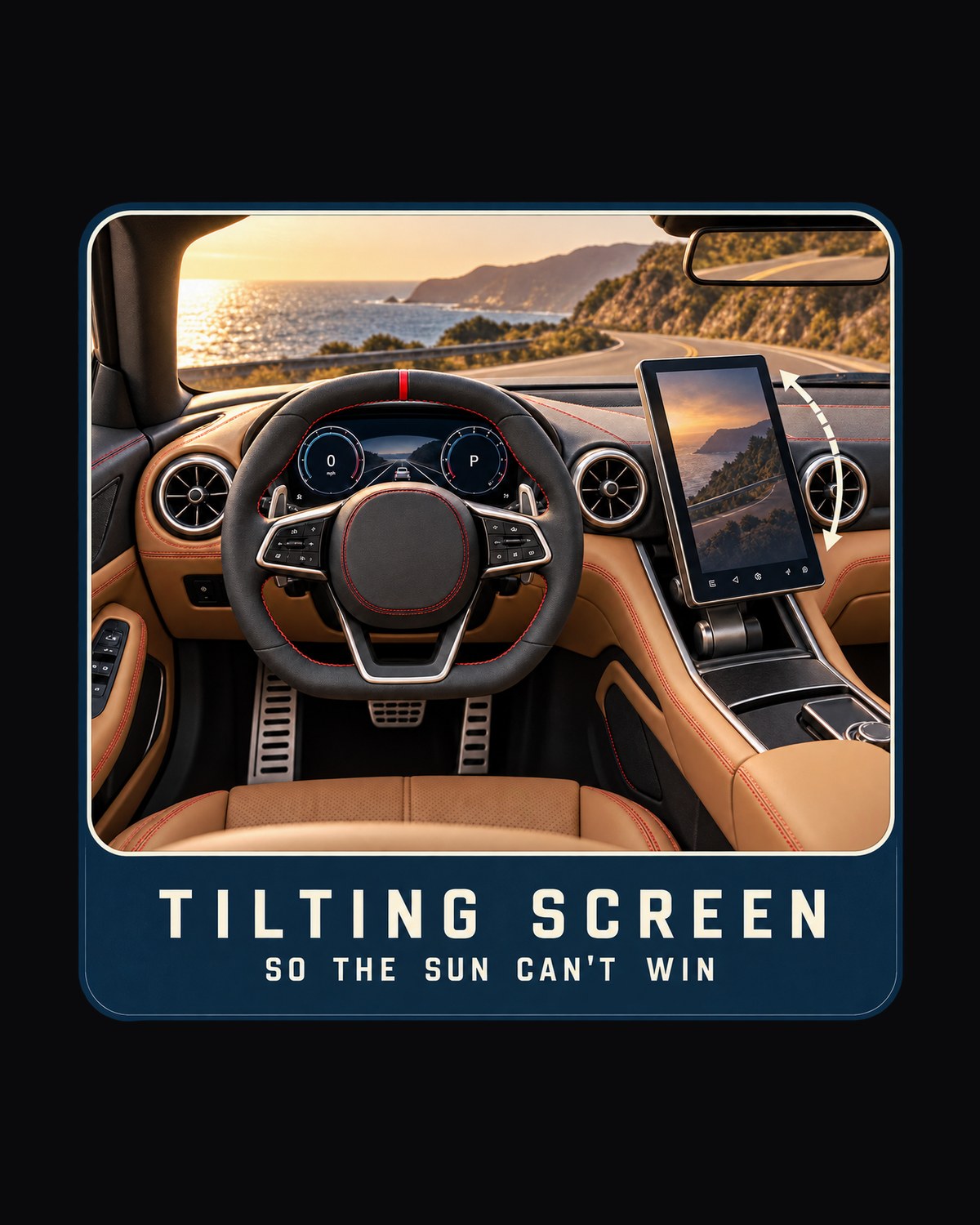 Mercedes-AMG SL63 R232 Tilting Screen Cockpit Tee design only