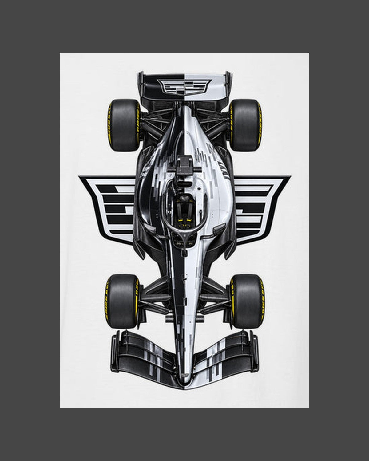 Cadillac MAC-26 2026 F1 Overhead Poster Shirt, Formula 1 Tee, Design 18 design only