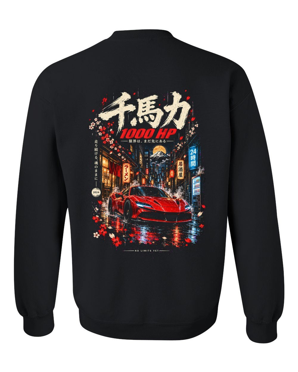 Ferrari SF90 Crewneck Black back