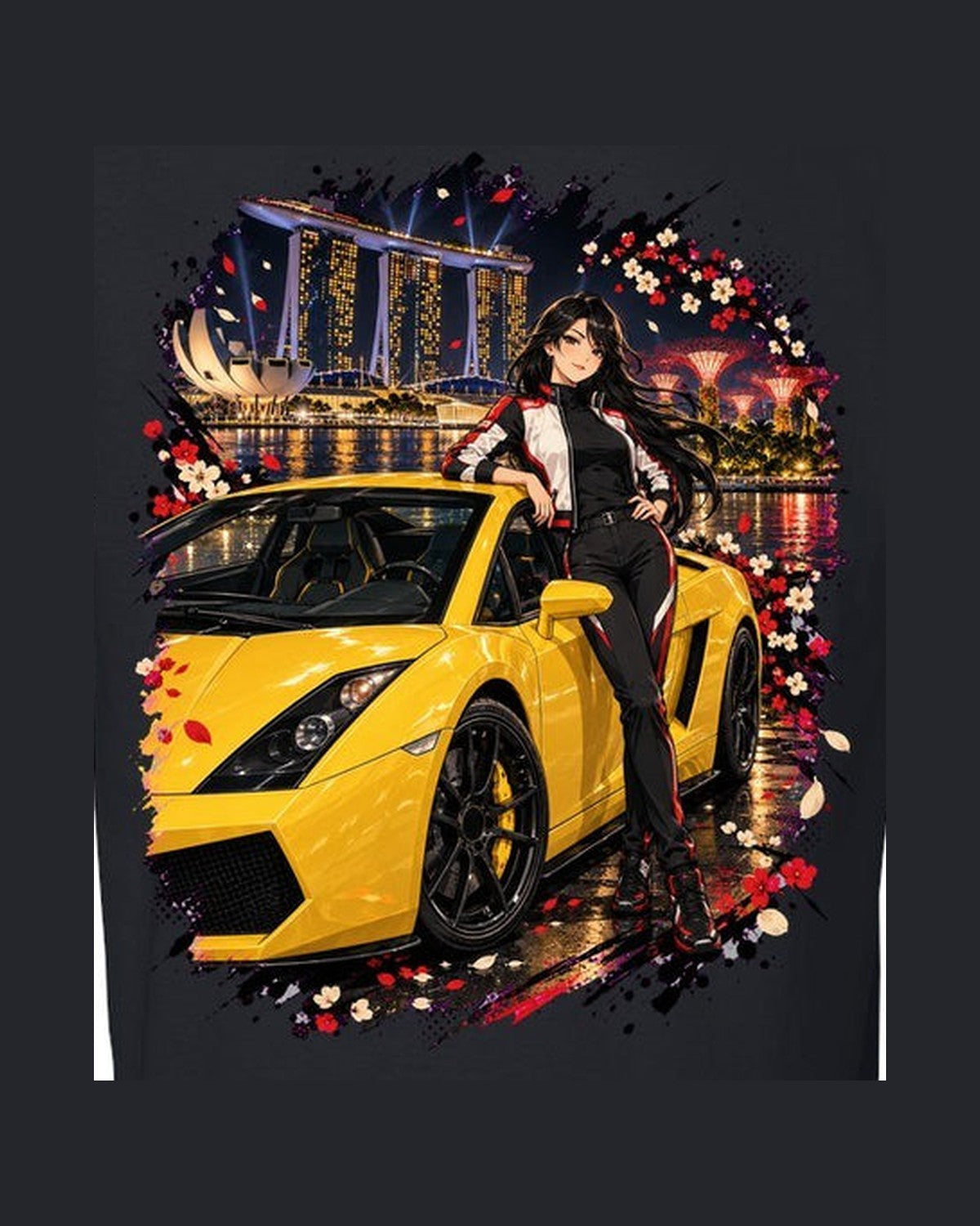 Lamborghini Gallardo Anime Girl Shirt, Hoodie & More design only