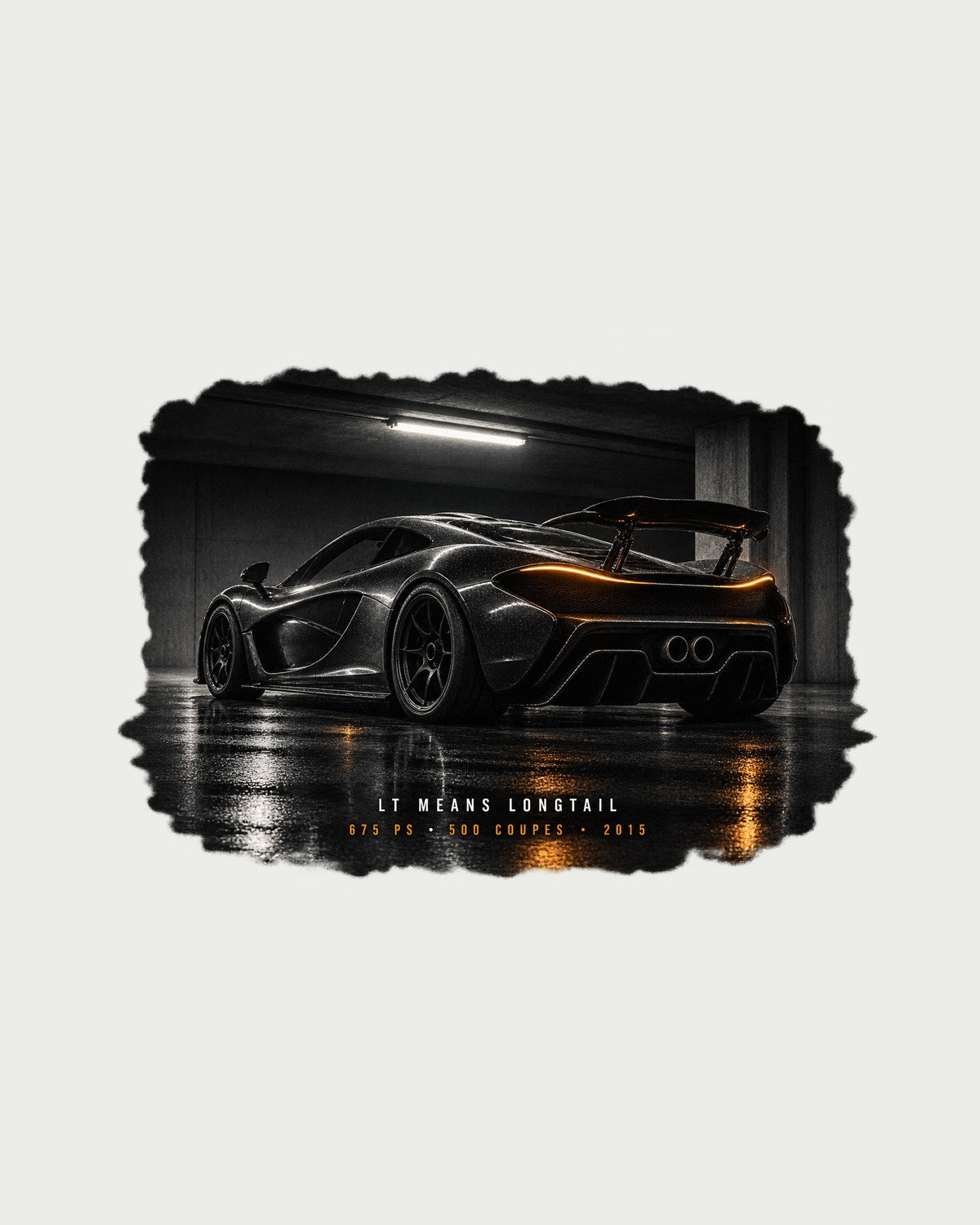 McLaren 675LT 2015 Longtail 500 Coupes Garage Night Tee design only