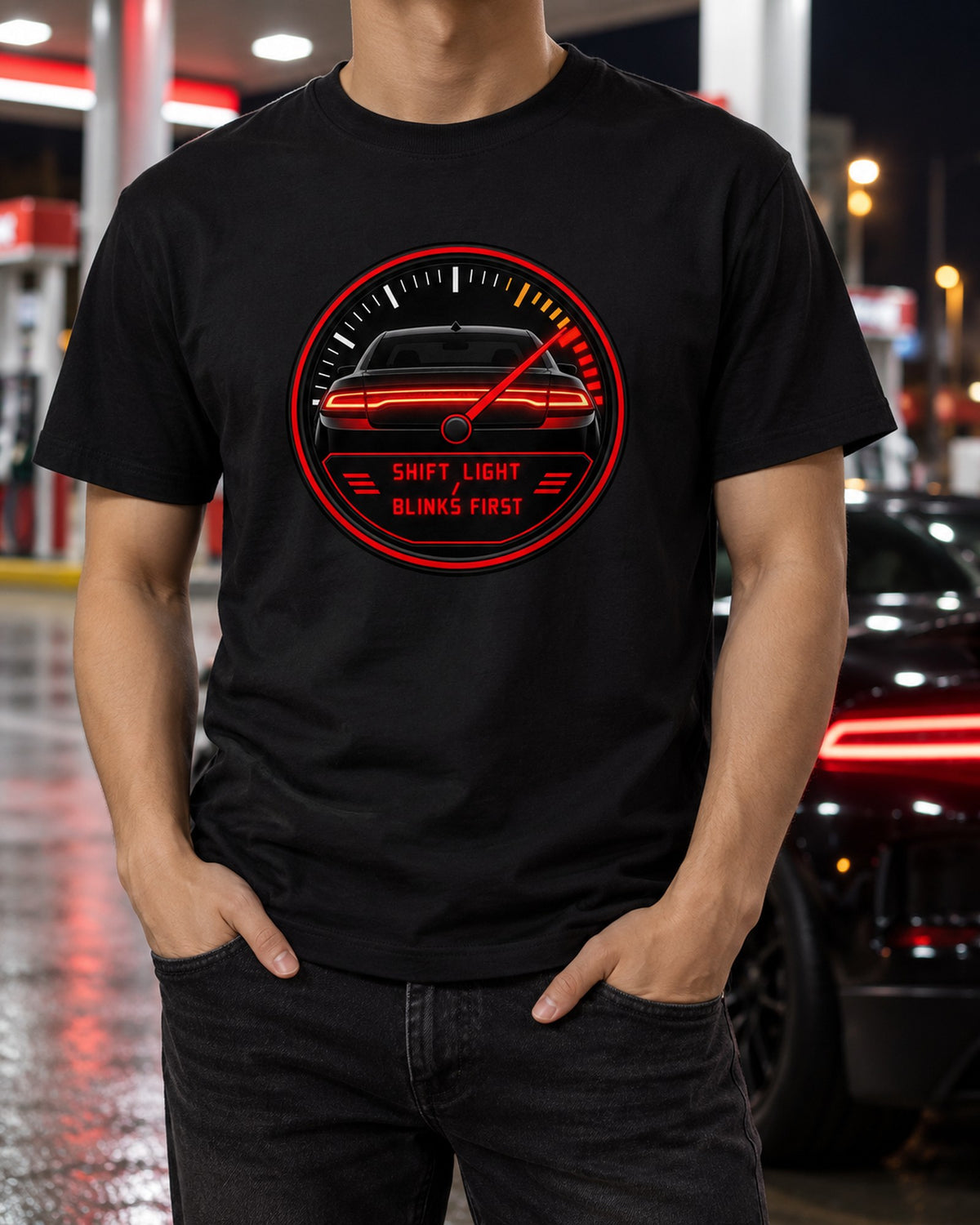 Hyundai Elantra N CN7 Shift Light HUD Gauge Shirt T-Shirt Black worn hero