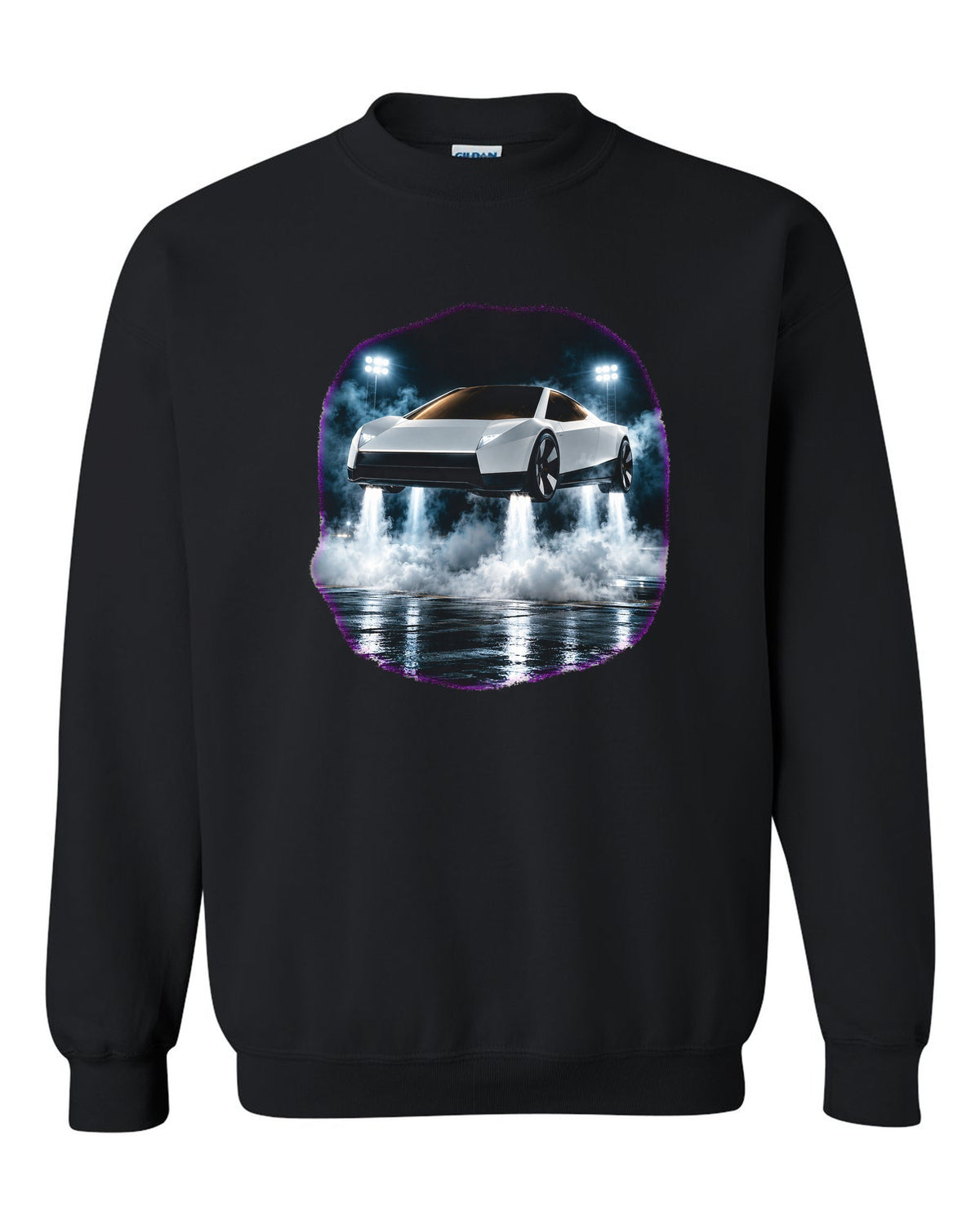 Tesla Roadster Hover Pad Crewneck Black front