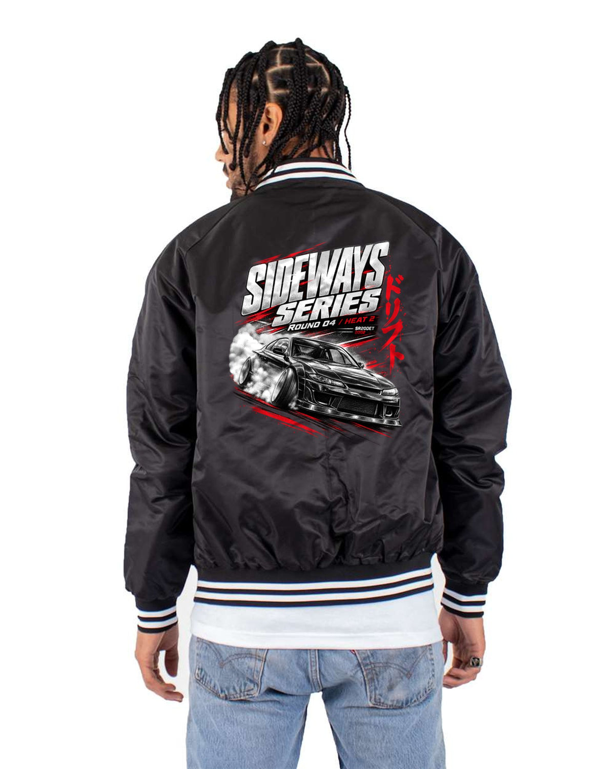 Nissan Silvia S15 Sideways Series Round 04 Poster Shirt Bomber Jacket Black back