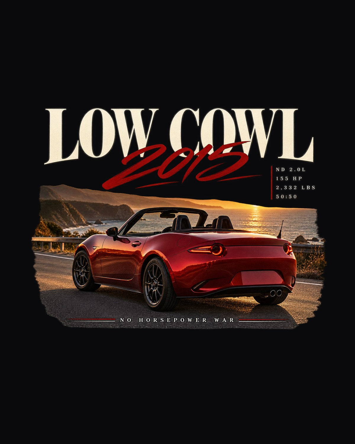Mazda MX-5 ND Editorial print Tee, Car Guy Shirt design only