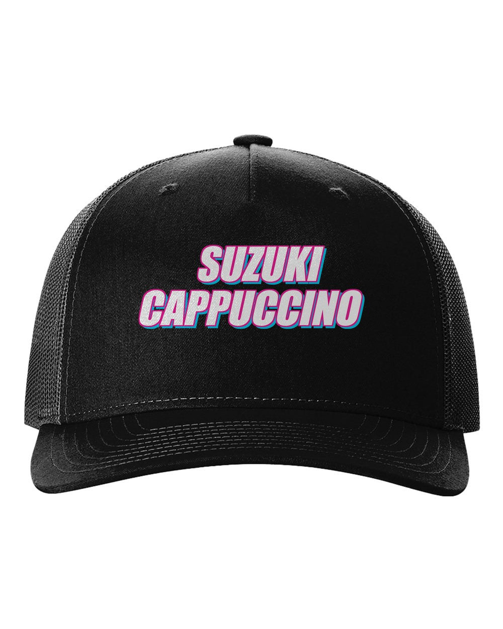 black hat front view with 車魂 mark
