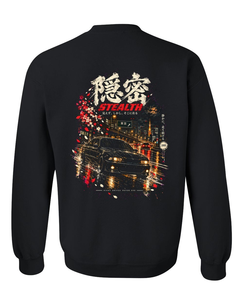 BMW M5 E39 Crewneck Black back