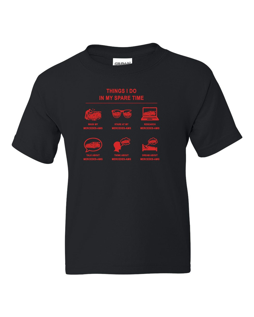 Mercedes-AMG Things I Do Kids Tee Black front