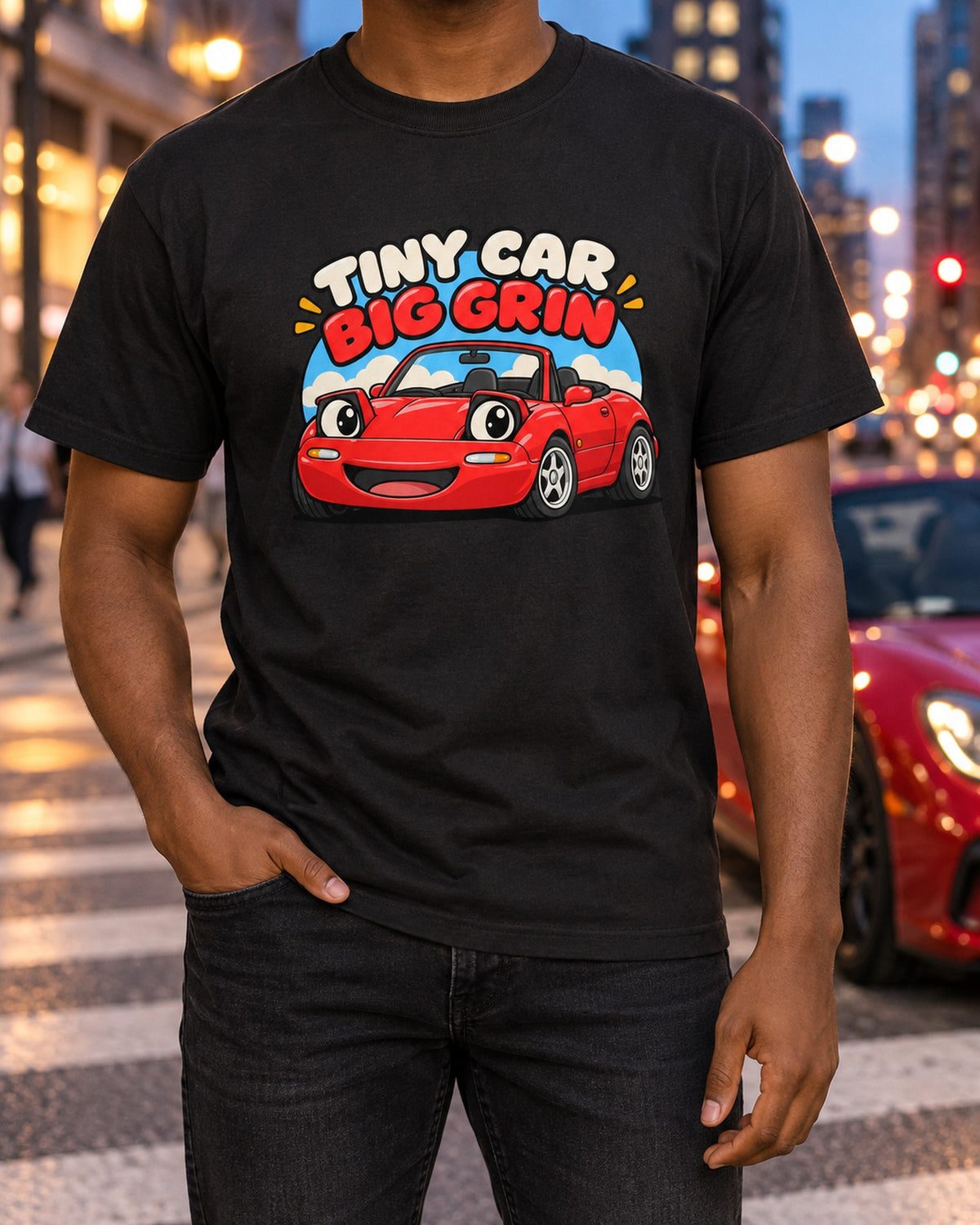 Mazda MX-5 ND Touge Route Map Shirt, Hairpins Over Horsepower T-Shirt Black worn hero