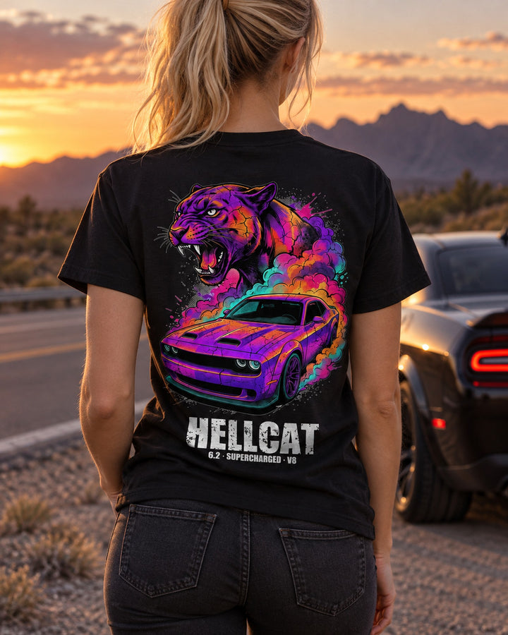 Dodge Challenger Hellcat T-Shirt worn hero