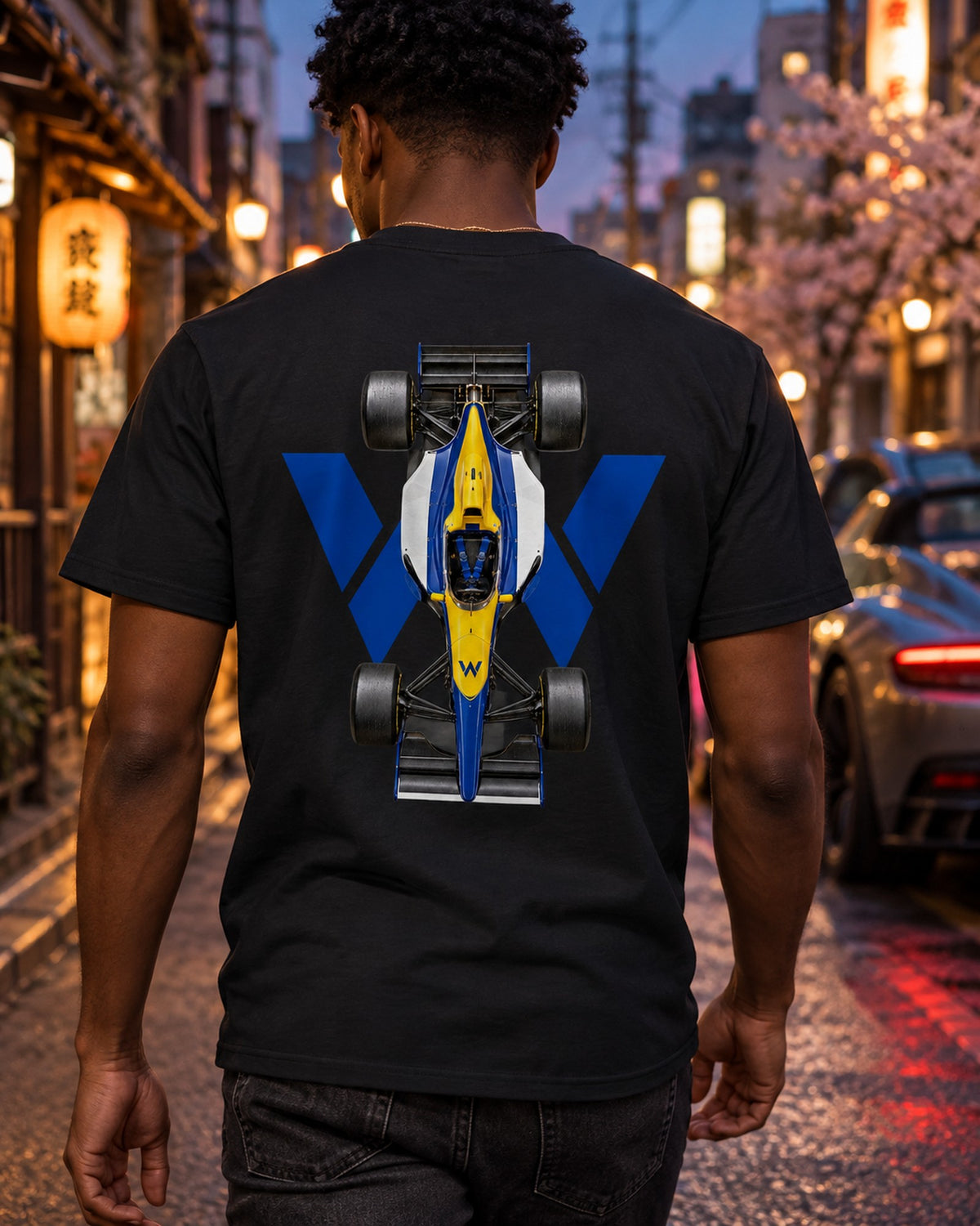 Williams FW15C 1993 Classic F1 Overhead Poster Shirt, Formula 1 Tee T-Shirt Black worn hero